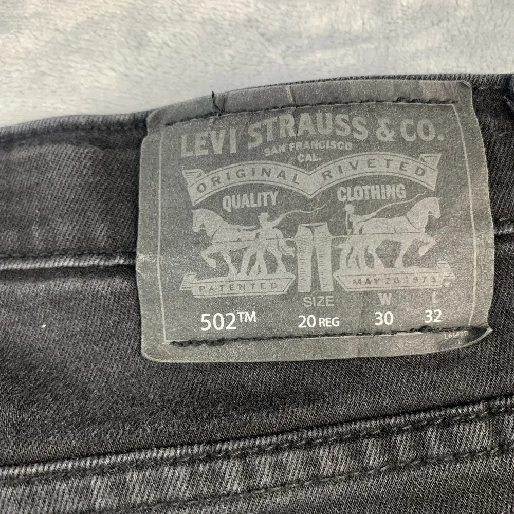 Levi's‎ Boys 502 Regular Taper Jeans Kids Black 20 Reg 30x32